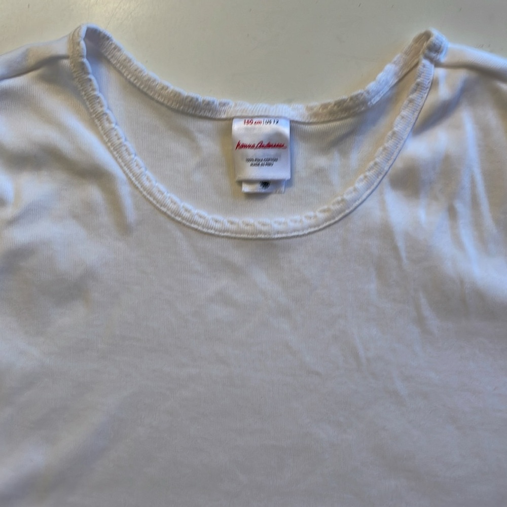 Hanna Andersson - Solid White Kids Tee - Picture 6 of 7